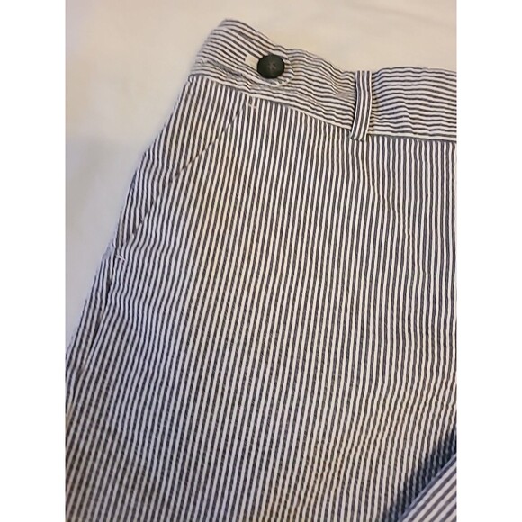 Ann Taylor Seersucker Dress Chino Shorts Women's Size 4 Pockets Stripe Zip Fly - Picture 3 of 7